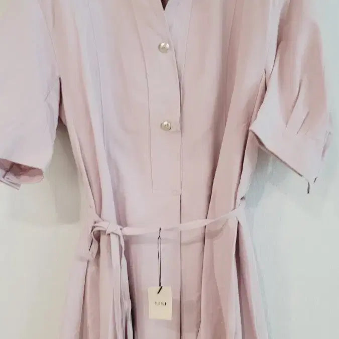 [BUNJANG] SJSJ Notch Neckline Lilac Long Dress / SJSJ새상품 노치넥  원피스82