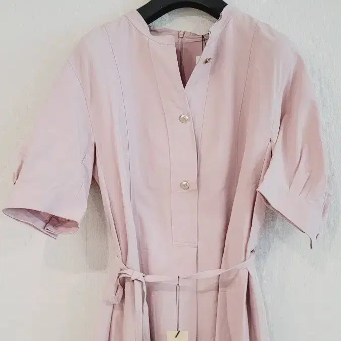 [BUNJANG] SJSJ Notch Neckline Lilac Long Dress / SJSJ새상품 노치넥  원피스82