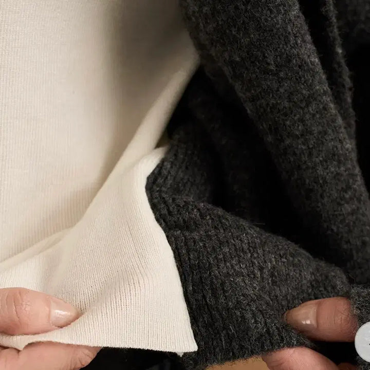 [BUNJANG] Gonggu Woman Layered Cardigan / 공구우먼 레이어드가디건 빅사이즈