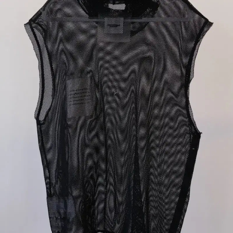 [BUNJANG] Soloist Sleeveless Mesh Top / 솔로이스트 NOT TURTLENECK SLEEVELESS 메쉬 탑 셔츠