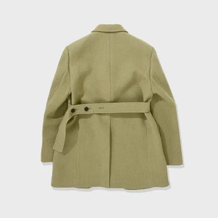 [BUNJANG] WMM Jang Won-young Light Khaki Wool Coat / wmm 스튜디오 장원영 라이트 카키 코트