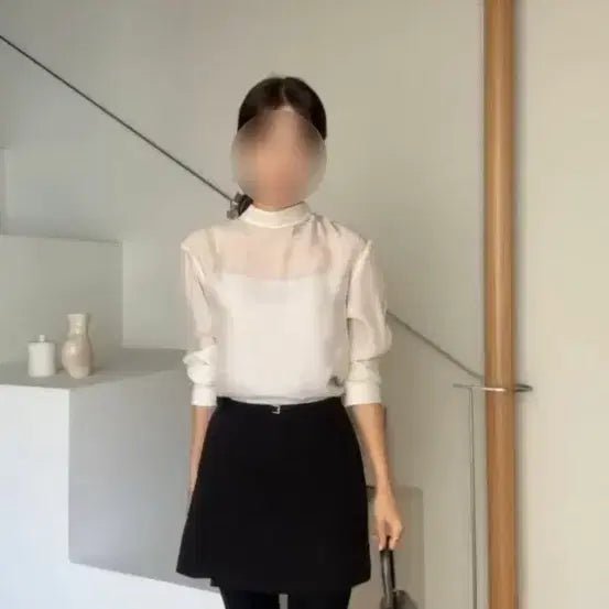 [BUNJANG] Sieg Rudy Tie Blouse / 시에 루디 타이 블라우스