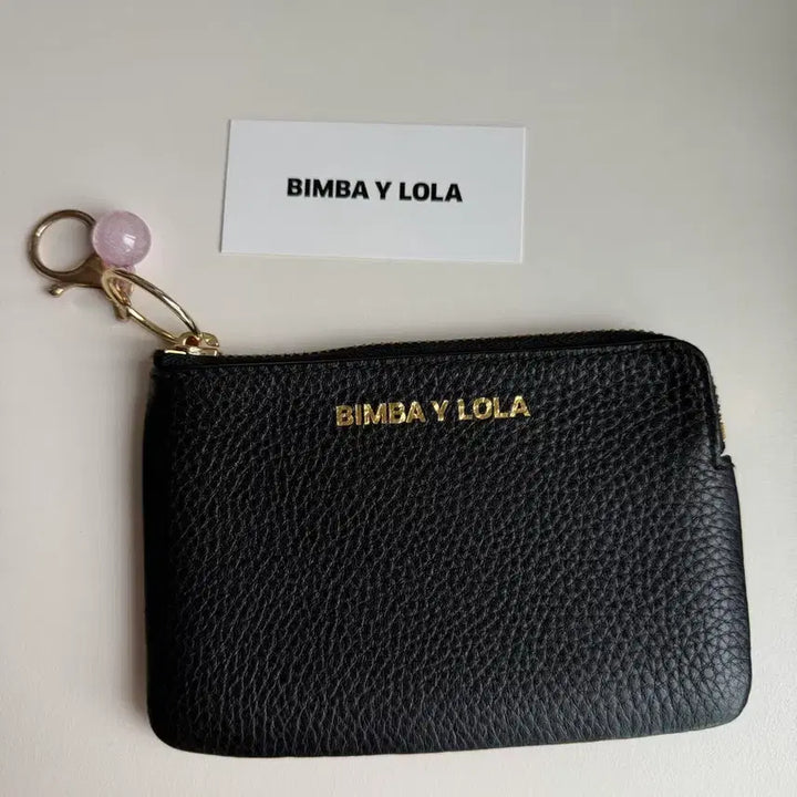 [BUNJANG] Bimba Y Lola Leather Card Wallet Pouch / 빔바이롤라 소가죽 카드 지갑 파우치