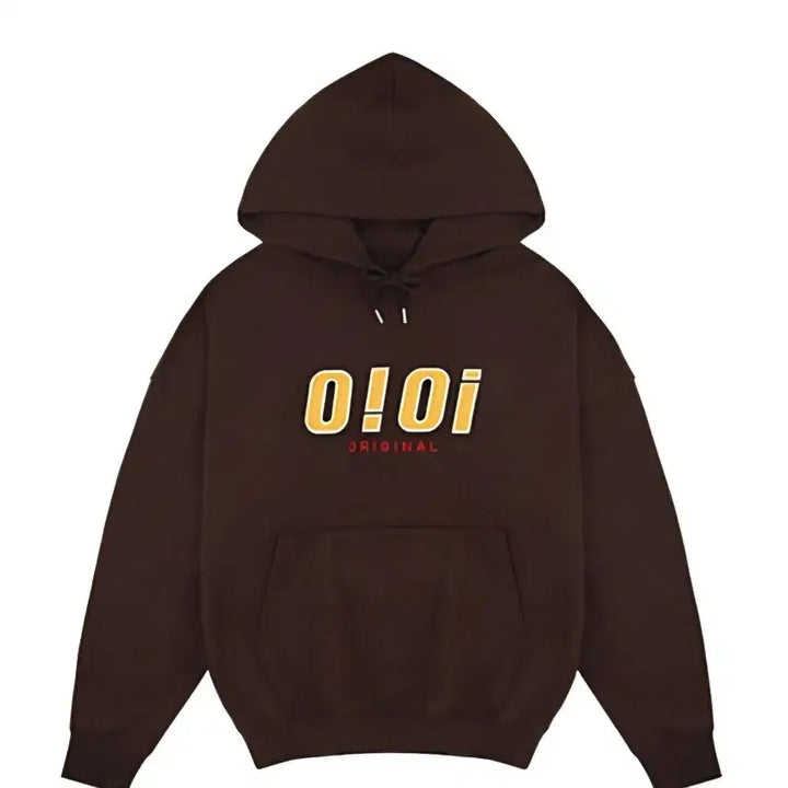 [BUNJANG] OIOI Brown Fleece Hoodie L / oioi 오아이오아이 기모후드티 브라운 L