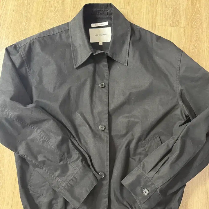 [BUNJANG] Brown Yak Blouson Shirt Black Size 4 / 브라운야드 셔츠 블루종 블랙 4사이즈