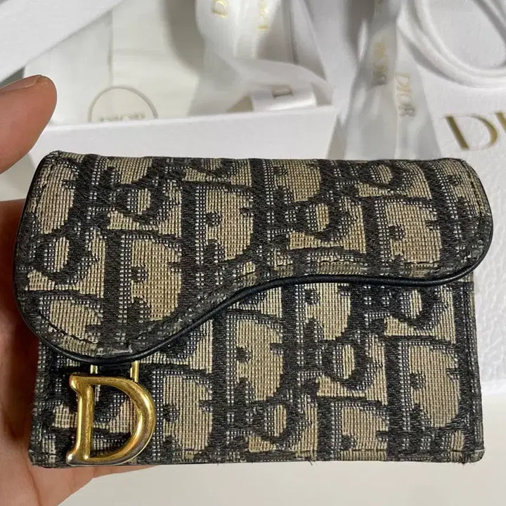 [BUNJANG] Dior Oblique Saddle Card Holder / 디올 오블리크 새들카드지갑
