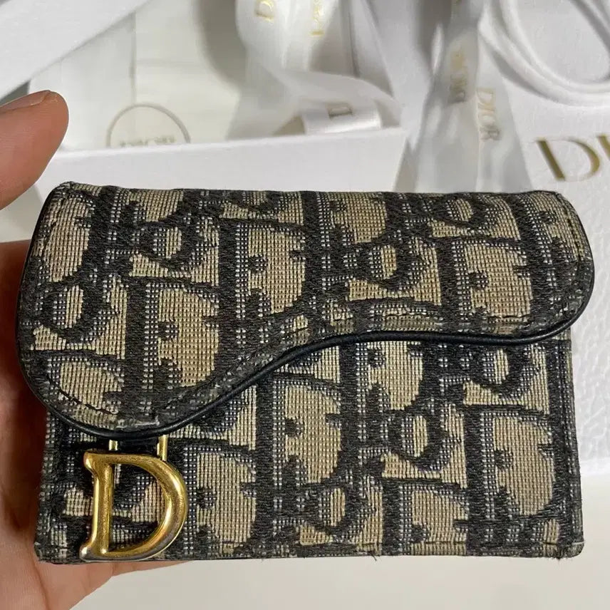 [BUNJANG] Dior Oblique Saddle Card Holder / 디올 오블리크 새들카드지갑