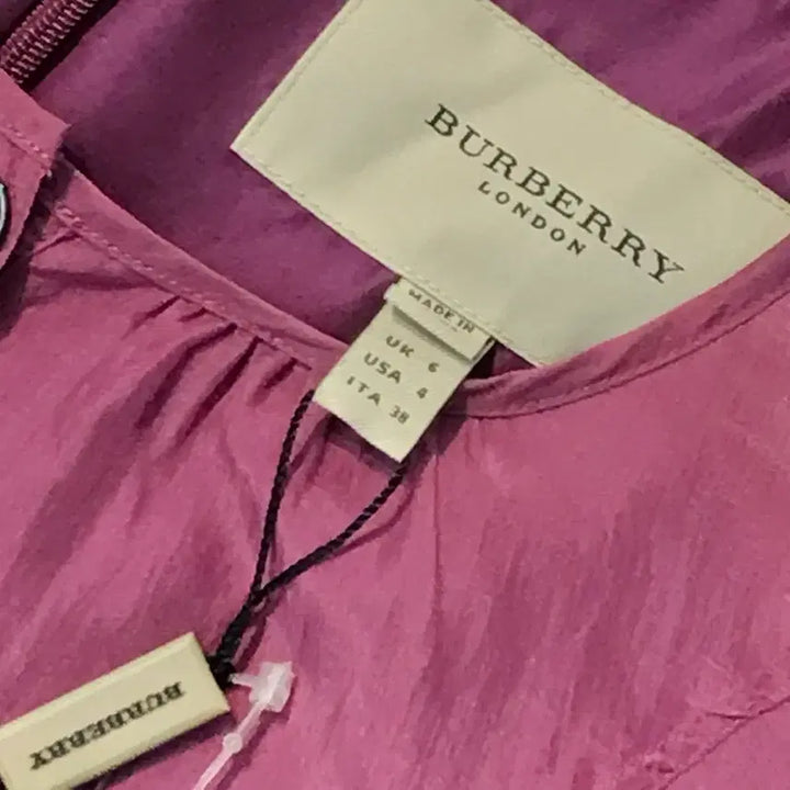 [BUNJANG] Burberry Midi Frill Dress / Dead stock 버버리 인디 퍼플 프릴 원피스 여성 55 사이즈