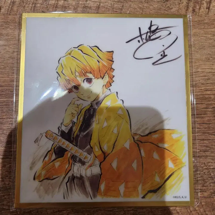 [BUNJANG] Demon Slayer Agatsuma Zenitsu Acrylic Shikishi / 귀멸의칼날 웹샵쿠지 무한성편 아크릴색지 B25 아가츠마 젠이츠