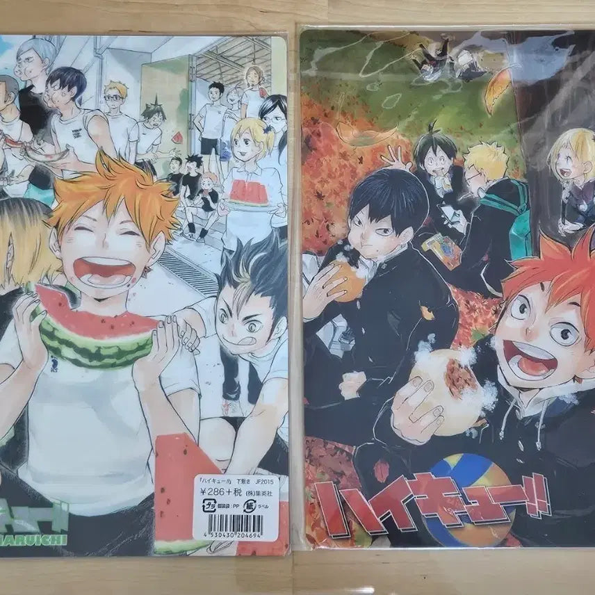 [BUNJANG] Shueisha Jump Shop Karasuno Kageyama &amp; Hinata Set / 하이큐 책받침 슈에이샤 점프샵 카라스노 카게야마 히나타 일괄