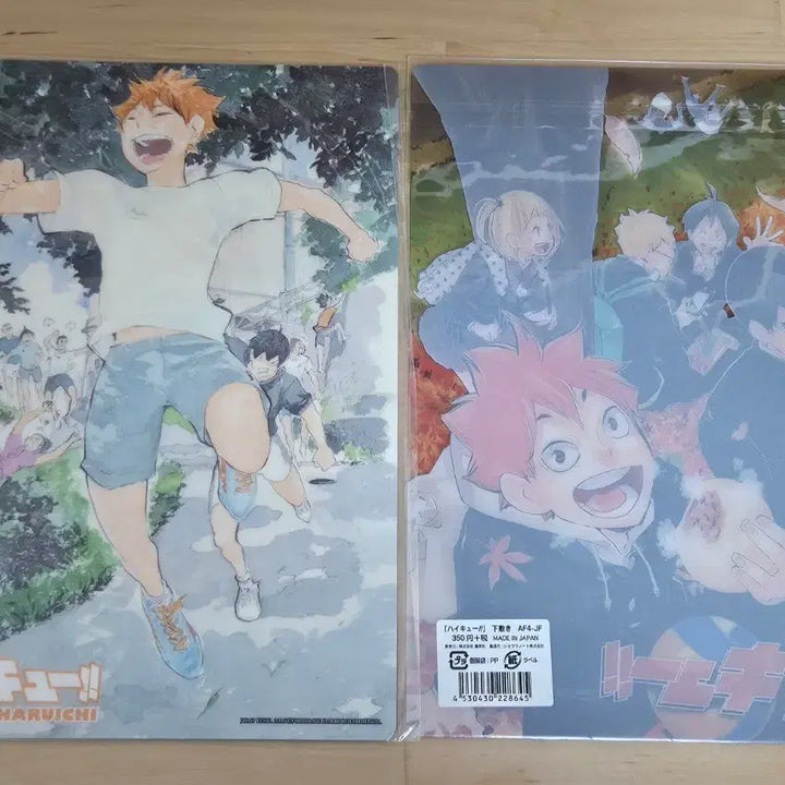 [BUNJANG] Shueisha Jump Shop Karasuno Kageyama &amp; Hinata Set / 하이큐 책받침 슈에이샤 점프샵 카라스노 카게야마 히나타 일괄