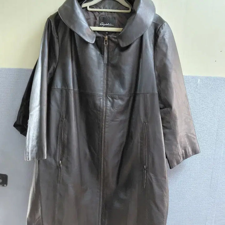 [BUNJANG] Leather Coat (Up to Size 66) / 여성가죽코트66까지