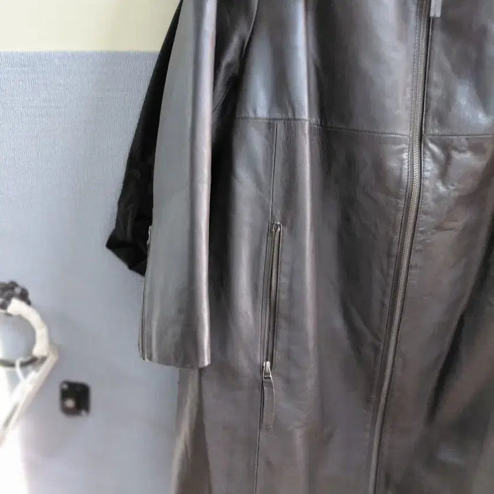 [BUNJANG] Leather Coat (Up to Size 66) / 여성가죽코트66까지