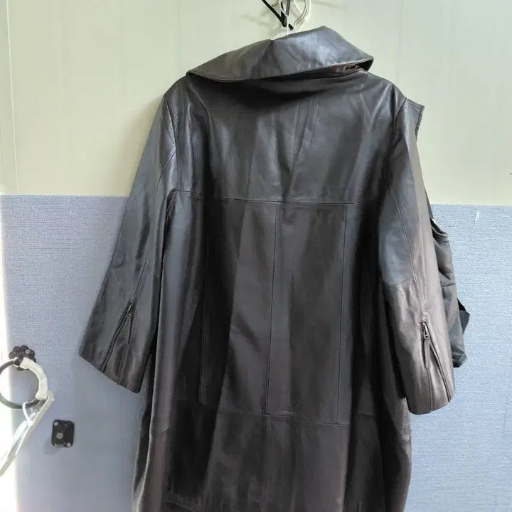 [BUNJANG] Leather Coat (Up to Size 66) / 여성가죽코트66까지