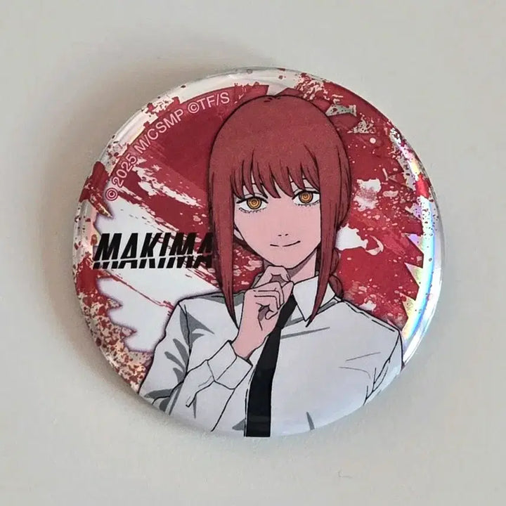 [BUNJANG] Chainsaw Man Makima Can Badge / 체인소맨 마키마 캔뱃지