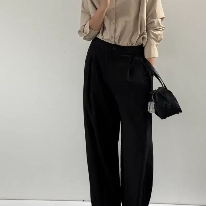 [BUNJANG] Kaelrang Latte Beige Loose Fit Shirt / 꺌랑 왜다려셔츠
