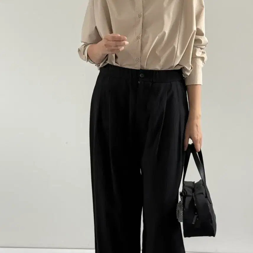 [BUNJANG] Kaelrang Latte Beige Loose Fit Shirt / 꺌랑 왜다려셔츠