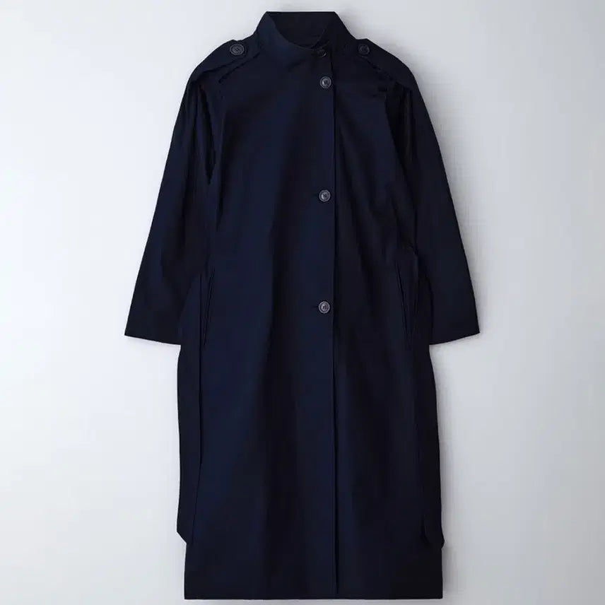 [BUNJANG] Without Summer Trench Coat (Navy) Free Size / 트렌치코트 (네이비) 프리사이즈