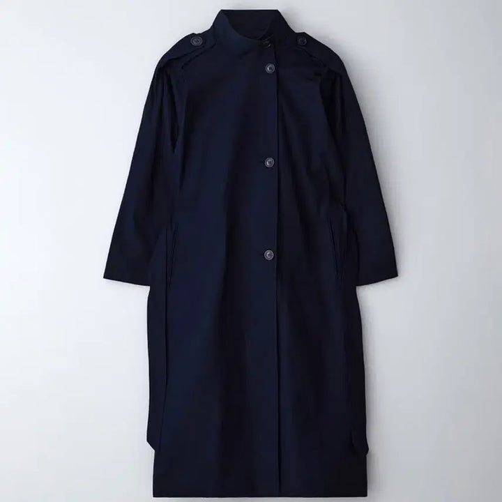 [BUNJANG] Without Summer Trench Coat (Navy) Free Size / 트렌치코트 (네이비) 프리사이즈