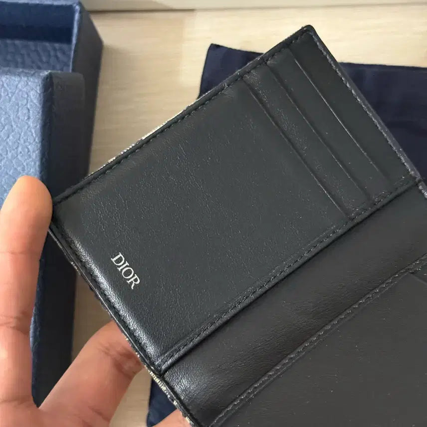 [SOLD OUT] [풀구성] 디올 오블리크 카드지갑 오거나이저 베이지