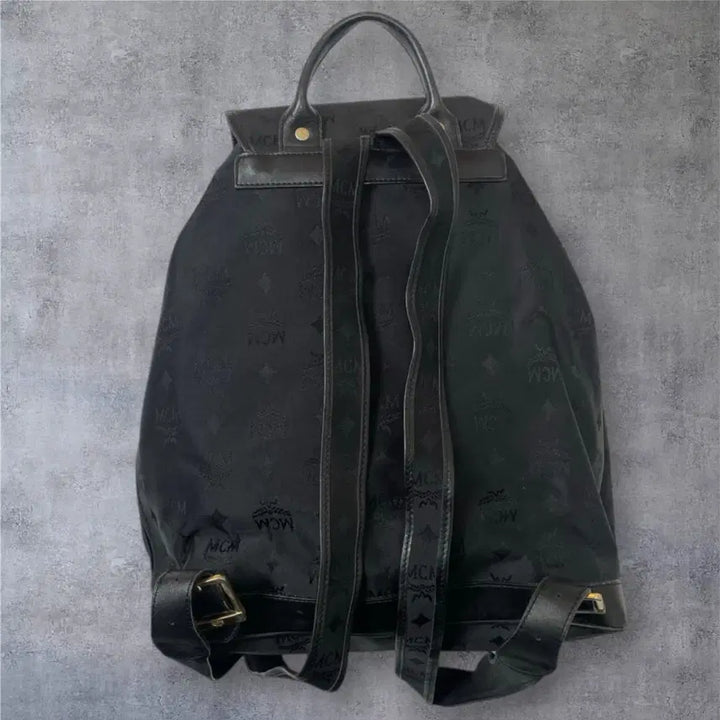 [BUNJANG] MCM Monogram Pocket Backpack / 엠씨엠 Mcm 블랙 모노그램 포켓 백팩