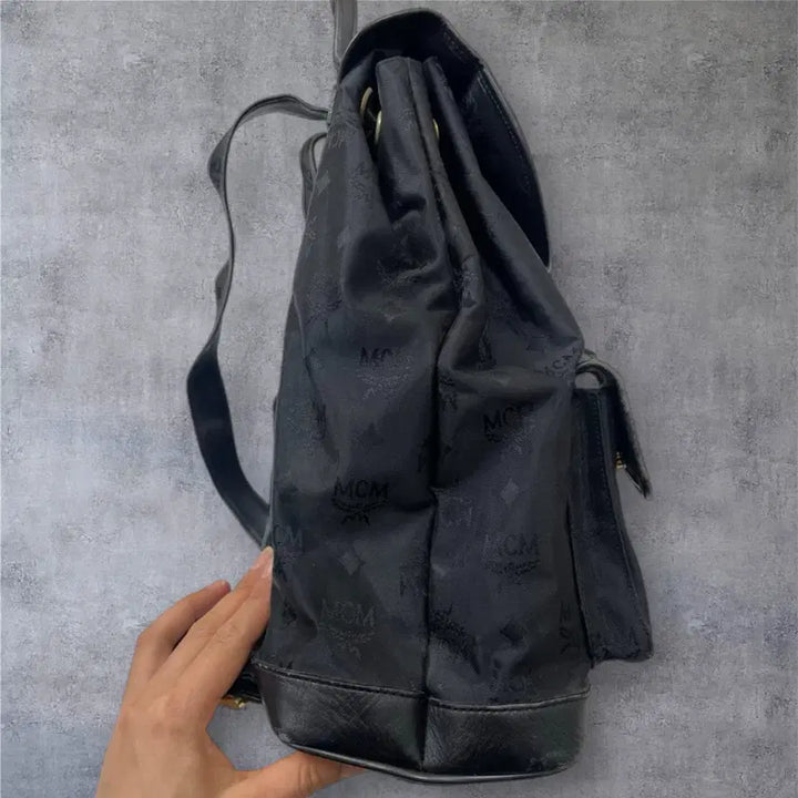 [BUNJANG] MCM Monogram Pocket Backpack / 엠씨엠 Mcm 블랙 모노그램 포켓 백팩