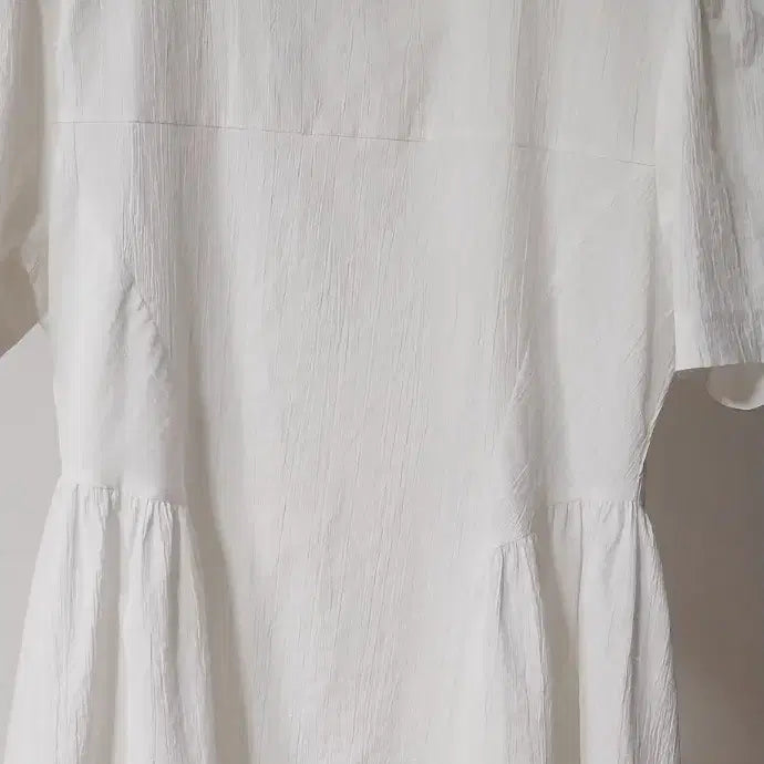 [BUNJANG] White Long Dress Puff Sleeves Spandex Bridal Look / 화이트 롱원피스 스판 퍼프소매 셀프웨딩 브라이덜룩