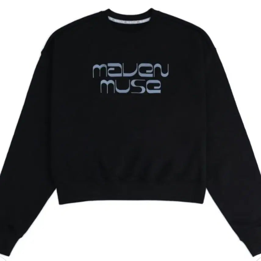 [BUNJANG] Mavenmuse Logo Printed Black Sweatshirt / 메이븐뮤즈 맨투맨 판매