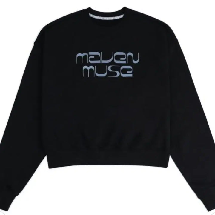 [BUNJANG] Mavenmuse Logo Printed Black Sweatshirt / 메이븐뮤즈 맨투맨 판매