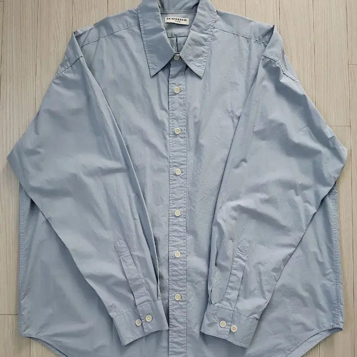 [BUNJANG] Bearded Kid Long Sleeve Shirt (Sky Blue) / 비얼디드키드ㅡ긴팔 셔츠 MㅡL(스카이블루)