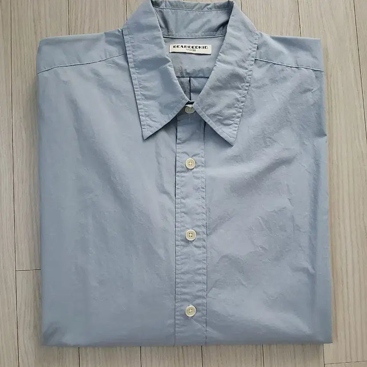 [BUNJANG] Bearded Kid Long Sleeve Shirt (Sky Blue) / 비얼디드키드ㅡ긴팔 셔츠 MㅡL(스카이블루)