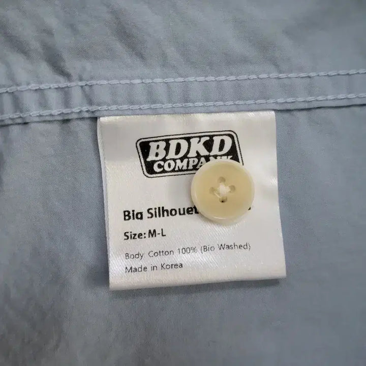 [BUNJANG] Bearded Kid Long Sleeve Shirt (Sky Blue) / 비얼디드키드ㅡ긴팔 셔츠 MㅡL(스카이블루)