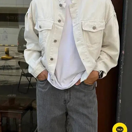[BUNJANG] Urban Tino Organic Pigment Cropped Jacket / 어반티노 오가닉 피그먼트 크롭자켓