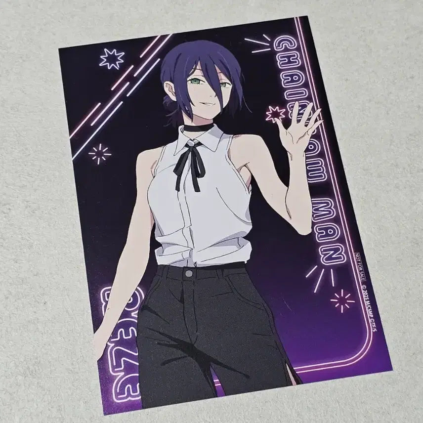 [BUNJANG] Chainsaw Man Reze Animate Neon Postcard / 체인소맨 레제 애니메이트 특전 네온 엽서
