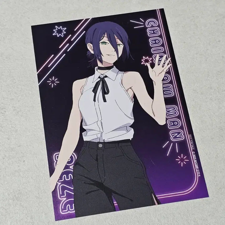 [BUNJANG] Chainsaw Man Reze Animate Neon Postcard / 체인소맨 레제 애니메이트 특전 네온 엽서