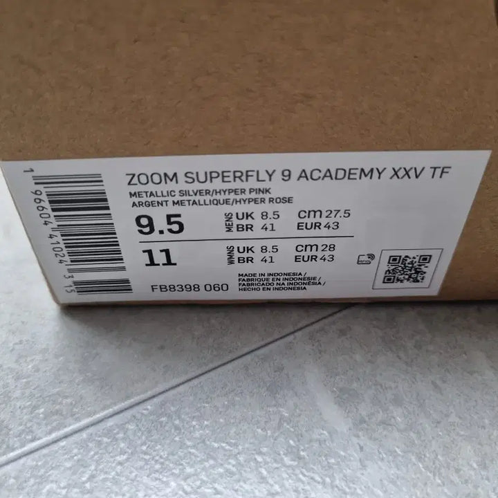 [BUNJANG] Nike Mercurial Superfly 9 Academy TF 275mm / 나이키 머큐리얼 슈퍼플라이 9 아카데미 TF 275mm
