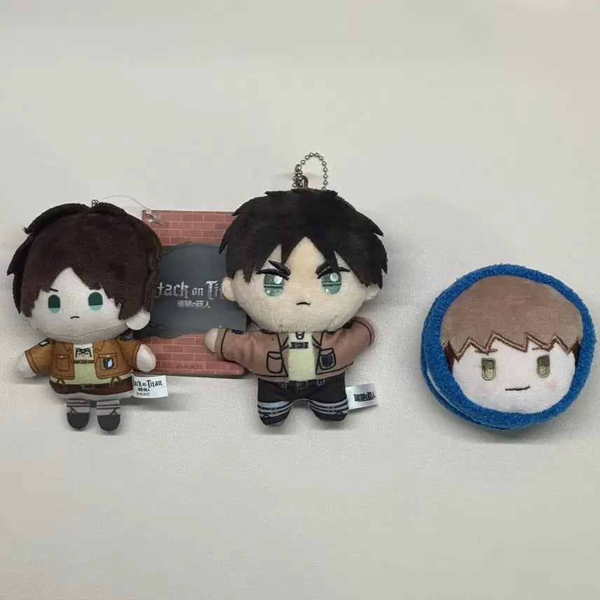 [BUNJANG] Attack on Titan Eren Mascot Doll Keychain "Nuui" Bundle / [공식] 진격의거인 에렌 마스코트 인형 키링 누이 일괄