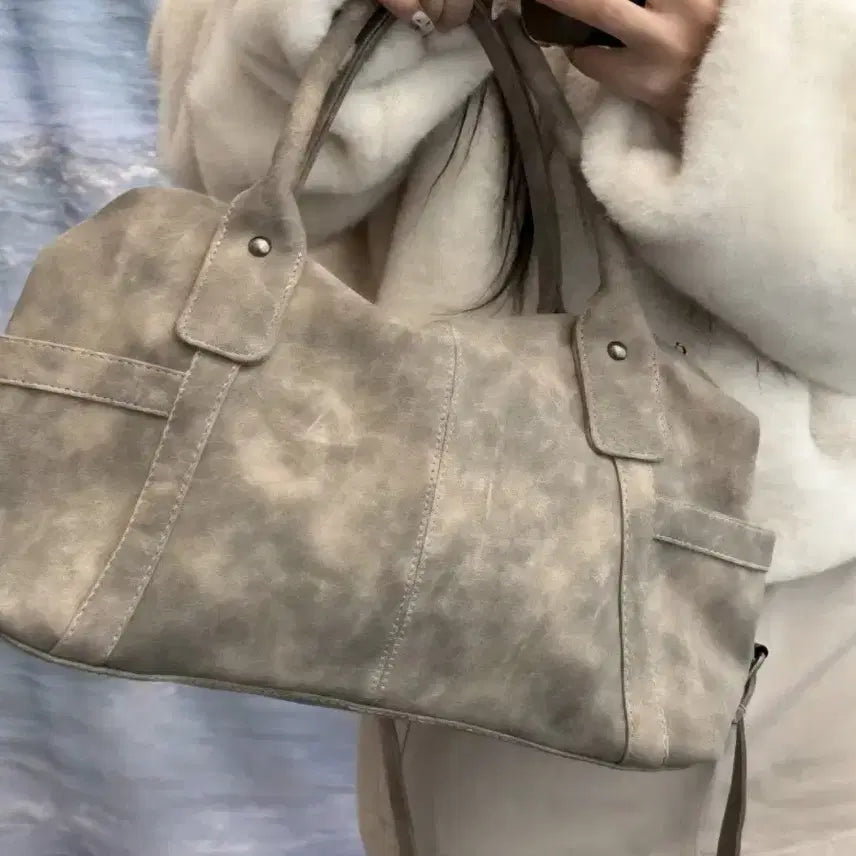 [SOLD OUT] 보스턴 토트 크로스 백 그레이 브라운