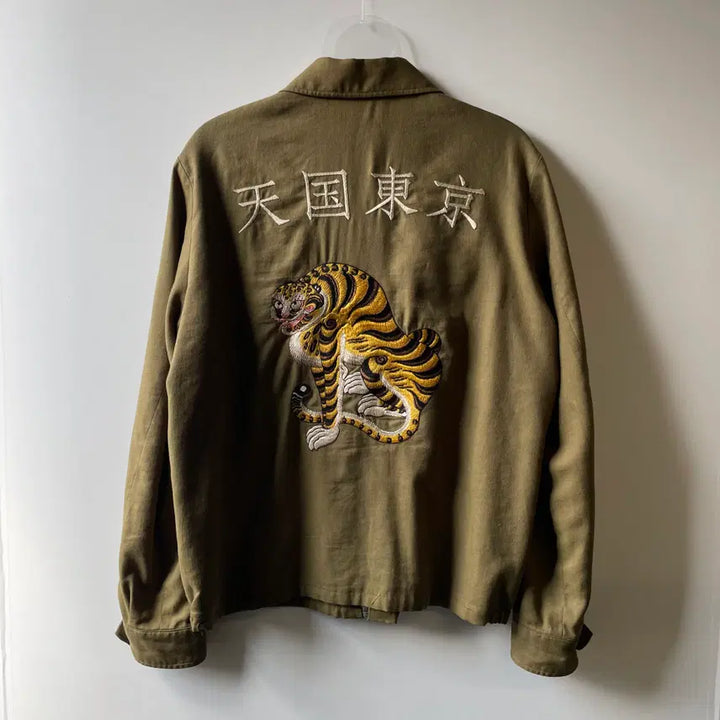 [BUNJANG] Wacko Maria Tiger Head Souvenir Jacket / 와코마리아 타이거 헤드 베트남자켓