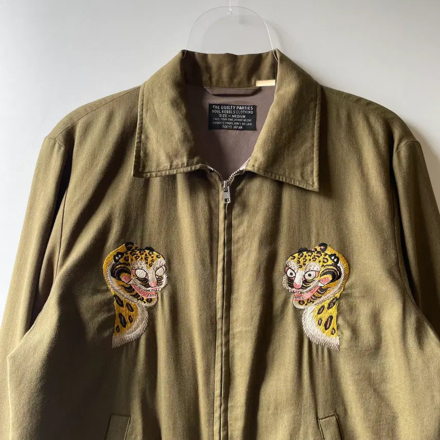 [BUNJANG] Wacko Maria Tiger Head Souvenir Jacket / 와코마리아 타이거 헤드 베트남자켓