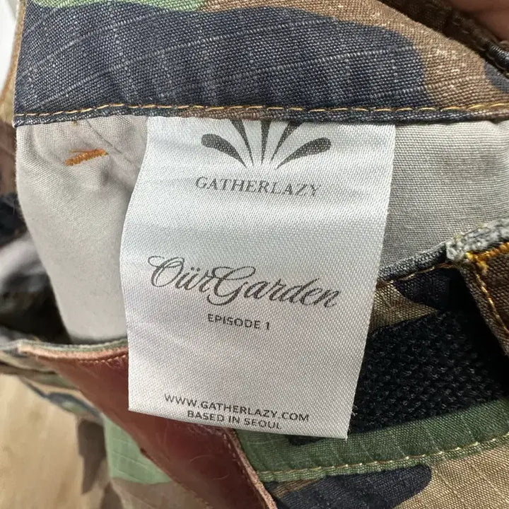 [BUNJANG] Gatherage Printed Camouflage Cargo Pants L / 게더레이지 믹스 프린티드 카모플라주 카고 팬츠 L