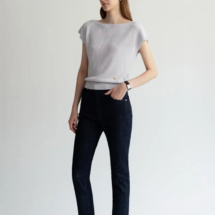 [BUNJANG] TOWAVASE NOVE Linen Summer Knit Top (Lavender) / 토와브 NOVE LINEN 여름 니트(라벤더)