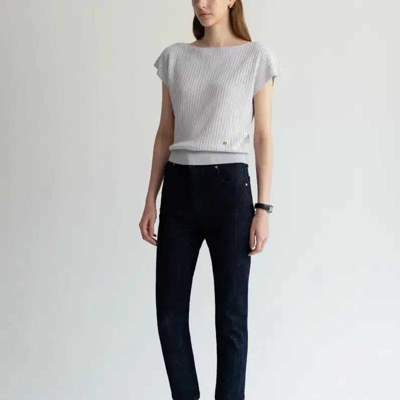 [BUNJANG] TOWAVASE NOVE Linen Summer Knit Top (Lavender) / 토와브 NOVE LINEN 여름 니트(라벤더)