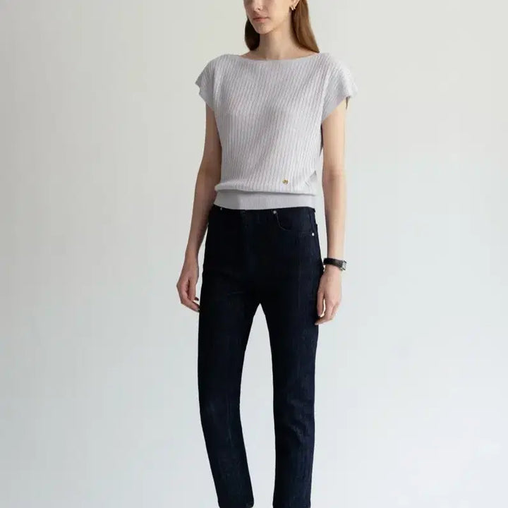 [BUNJANG] TOWAVASE NOVE Linen Summer Knit Top (Lavender) / 토와브 NOVE LINEN 여름 니트(라벤더)