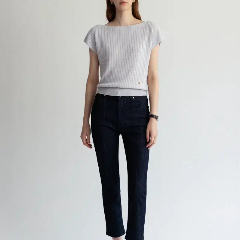 [BUNJANG] TOWAVASE NOVE Linen Summer Knit Top (Lavender) / 토와브 NOVE LINEN 여름 니트(라벤더)