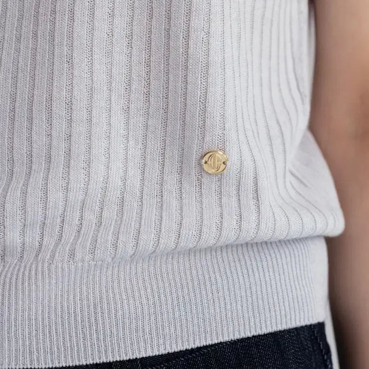 [BUNJANG] TOWAVASE NOVE Linen Summer Knit Top (Lavender) / 토와브 NOVE LINEN 여름 니트(라벤더)