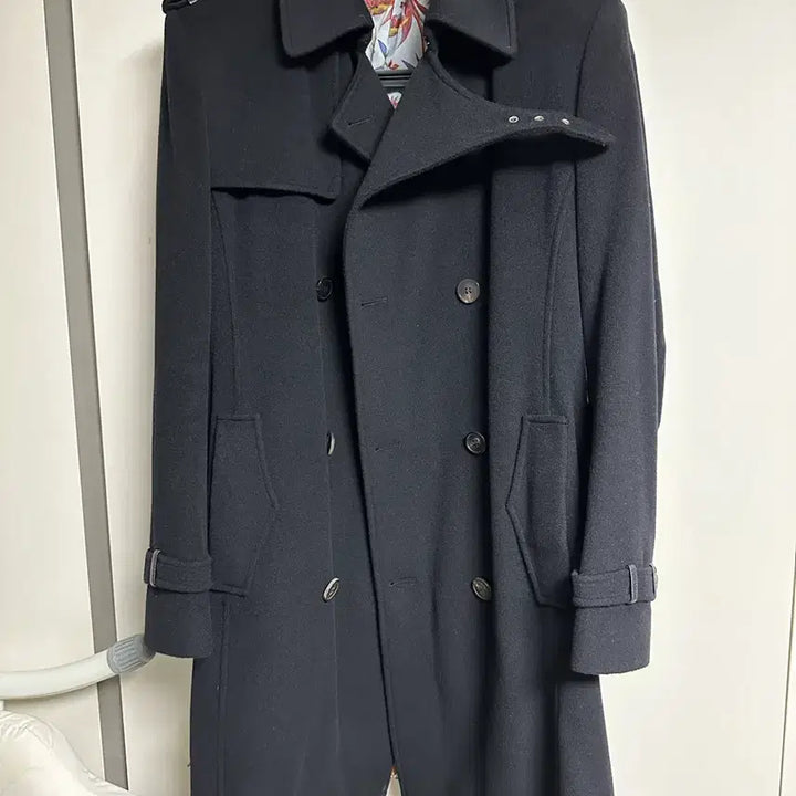 [BUNJANG] Christian Lacroix Homme Cashmere Blend Double Coat (Black, Size 48) / 크리스찬 라크르와 옴므 캐시미어 혼방 더블 코트 (블랙 / 48사이즈)