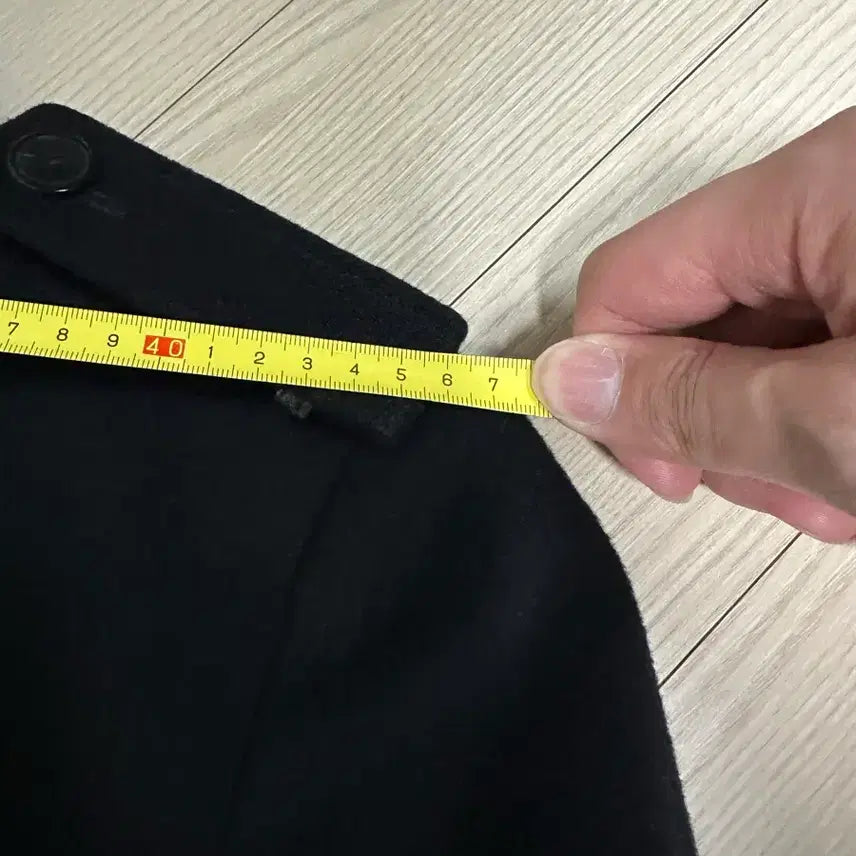[BUNJANG] Christian Lacroix Homme Cashmere Blend Double Coat (Black, Size 48) / 크리스찬 라크르와 옴므 캐시미어 혼방 더블 코트 (블랙 / 48사이즈)