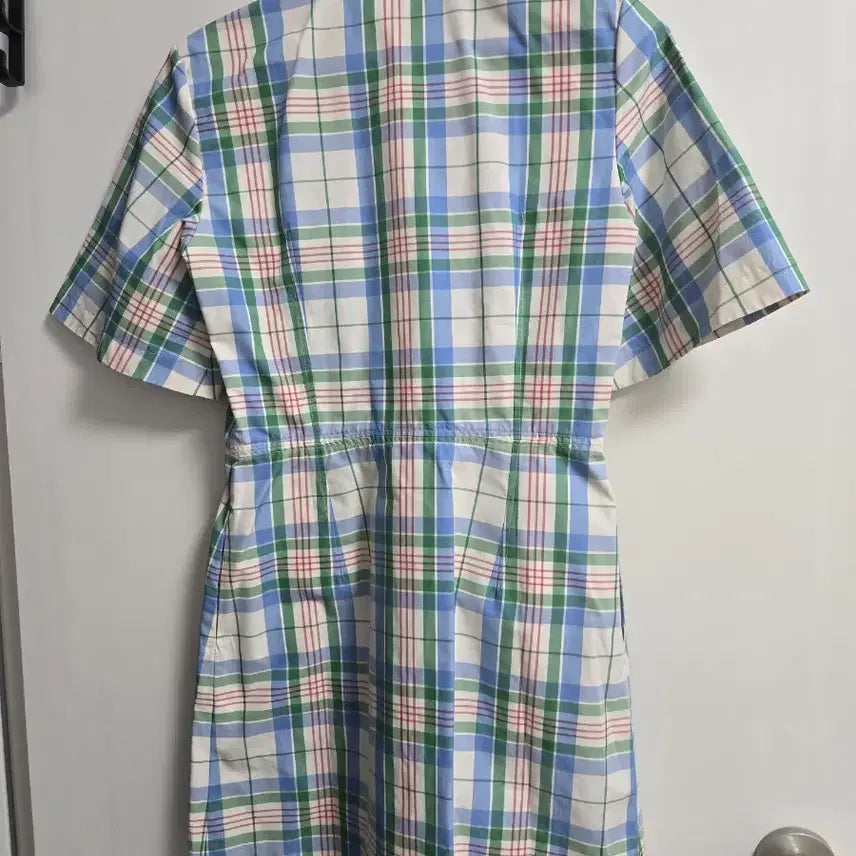 [BUNJANG] Lacoste Check Shirt Dress / 라코스테 체크 셔츠 원피스