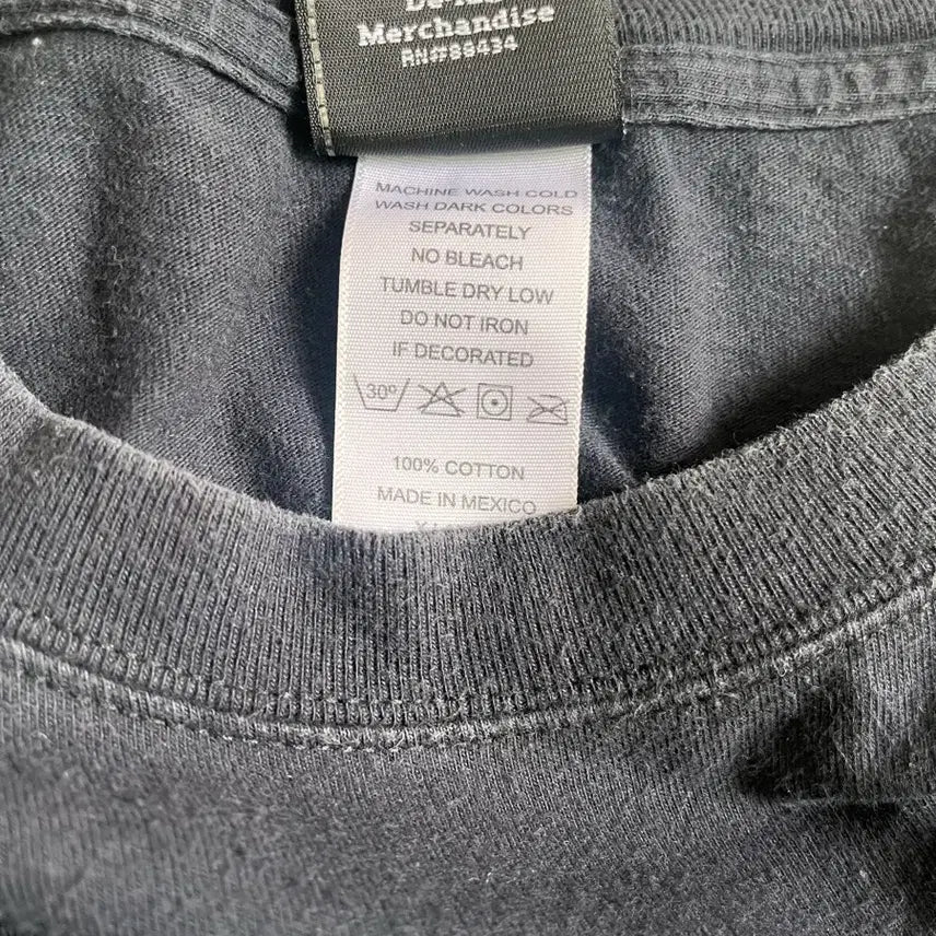 [BUNJANG] Harley-Davidson Old English Black Flame Long Sleeve XL / 07 할리 데이비슨 올드 잉글리시 블랙 플레임 롱슬리브